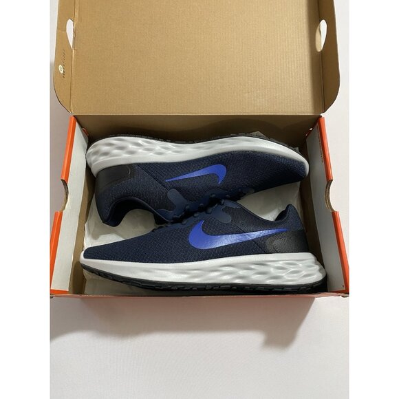 New Men’s Size 11 - Nike Revolution 6 Dark Obsidian Hyper Royal DC3728 400 - Picture 1 of 10